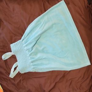Pullover swim cover-up, light blue  4T